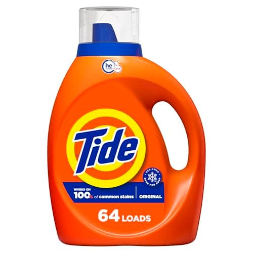Tide Liquid Laundry Detergent, Original, 64 loads, 84 fl oz, HE Compatible (Packaging May Vary)