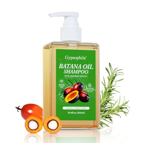 Gypsophila Batana Oil Shampoo for hair growth, Rosemary Shampoo,Nourishing & Rejuvenating for Softness & Volume, Suitable for Men & Women, Reduces Hair Loss (10.14 fl oz)