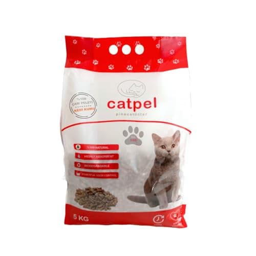 Premium Pine Pellets Cat Litter, 100% All Natural Pellet Kitty Litter, Non Clumping Non Tracking Low Dust Litter Meant for Use with Sifting Litter Box (11 lb)