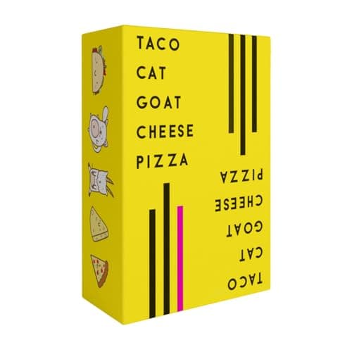 Taco Cat Goat Cheese Pizza Card Game – Wildly Entertaining & Easy To Learn - Great for Adults, Teens, Kids and Families - Card Games and Board Games for Family Game Night - 10 Min, Age 7+, 2-8 Players