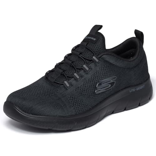 Skechers mens Skechers Men's Summits Louvin Loafer, Black, 11 US