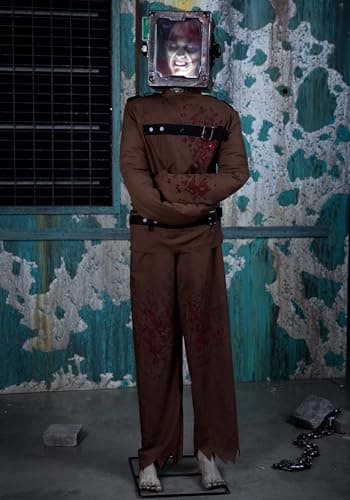 Fun Costumes 6FT Torture Box Man Animatronic | Six Foot Animated Halloween Decoration with Lights, Sound and Motion Sensor