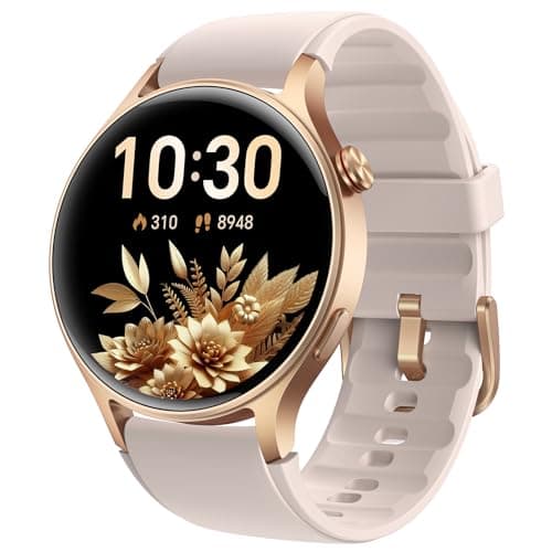 aeac Smart Watch for Women, 1.32'' AMOLED Ultra-Clear Screen Activity Trackers with Heart Rate/Sleep/SpO2 Monitor, Smartwatch for iPhone/Samsung/Android, 110+ Sport Modes Waterproof Fitness Watch