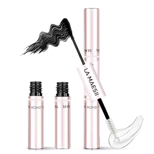 LA MAESII Lash Cluster Bond and Seal Waterproof Glue for Eyelash Clusters 10ml 2-in-1 Home Use Strong Hold 72H