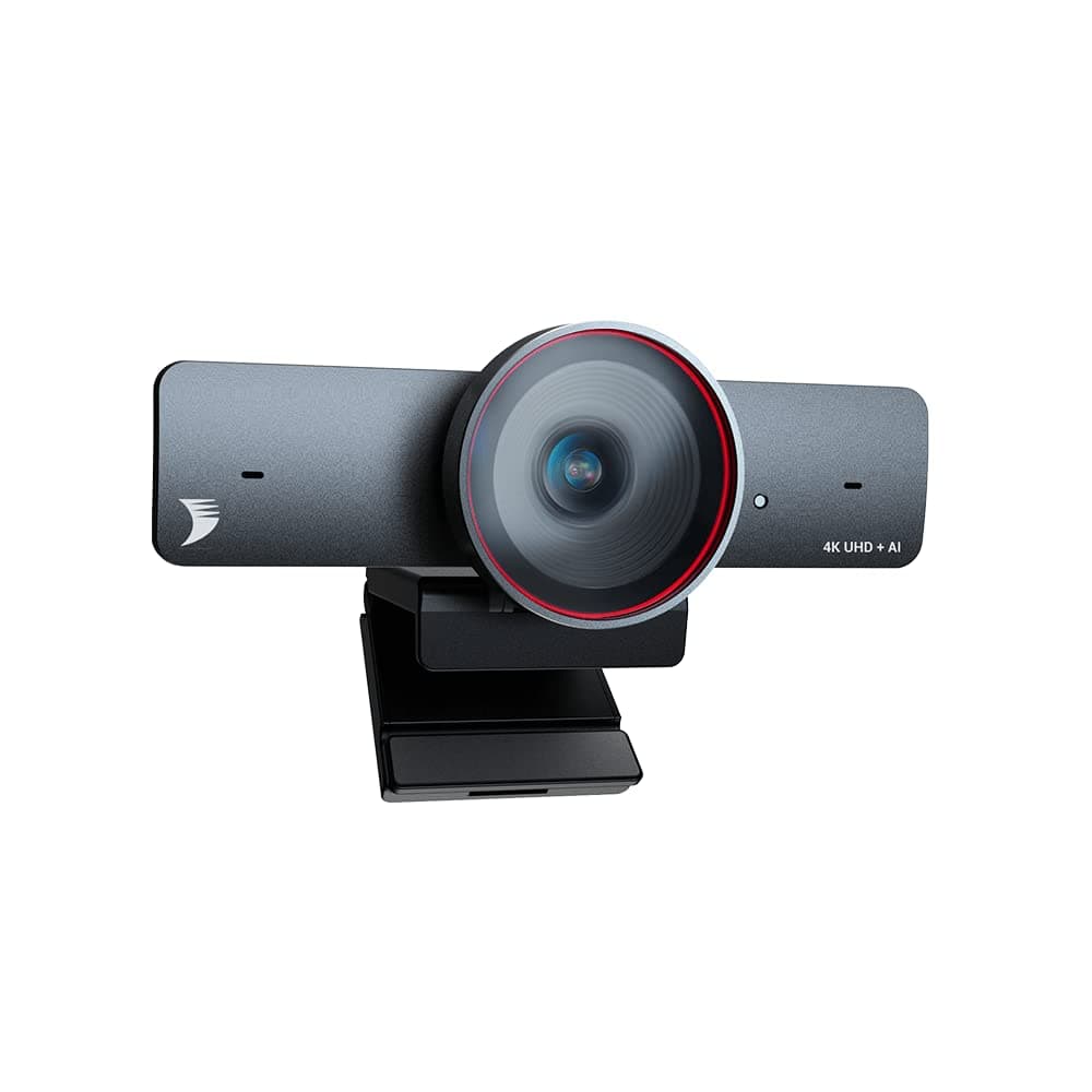 WYRESTORM 4K Webcam with AI Tracking, 120° FOV Wide Angle, Auto Framing, 90fps, 8X Digital Zoom, Dual AI Noise-canceling Mics, Video Conference Room Camera, Zoom Certified, Works for Microsoft Teams Focus 210