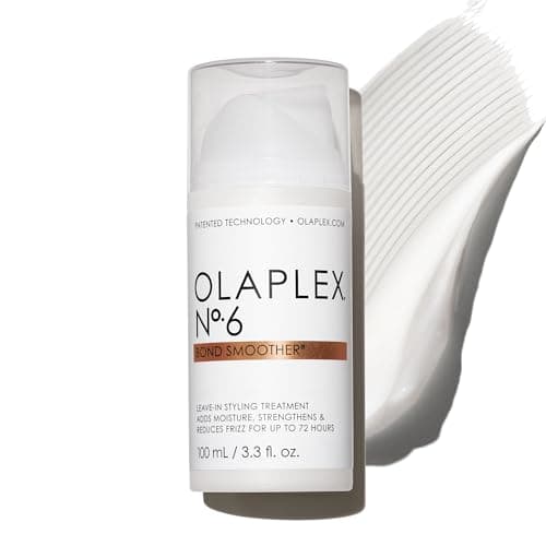 Olaplex No. 6 Bond Smoother, Leave-In Styling Hair Cream Treatment, Smooths, Conditions, & Strengthens, Frizz Control for Up to 72 Hours, For All Hair Types, 3.3 fl oz