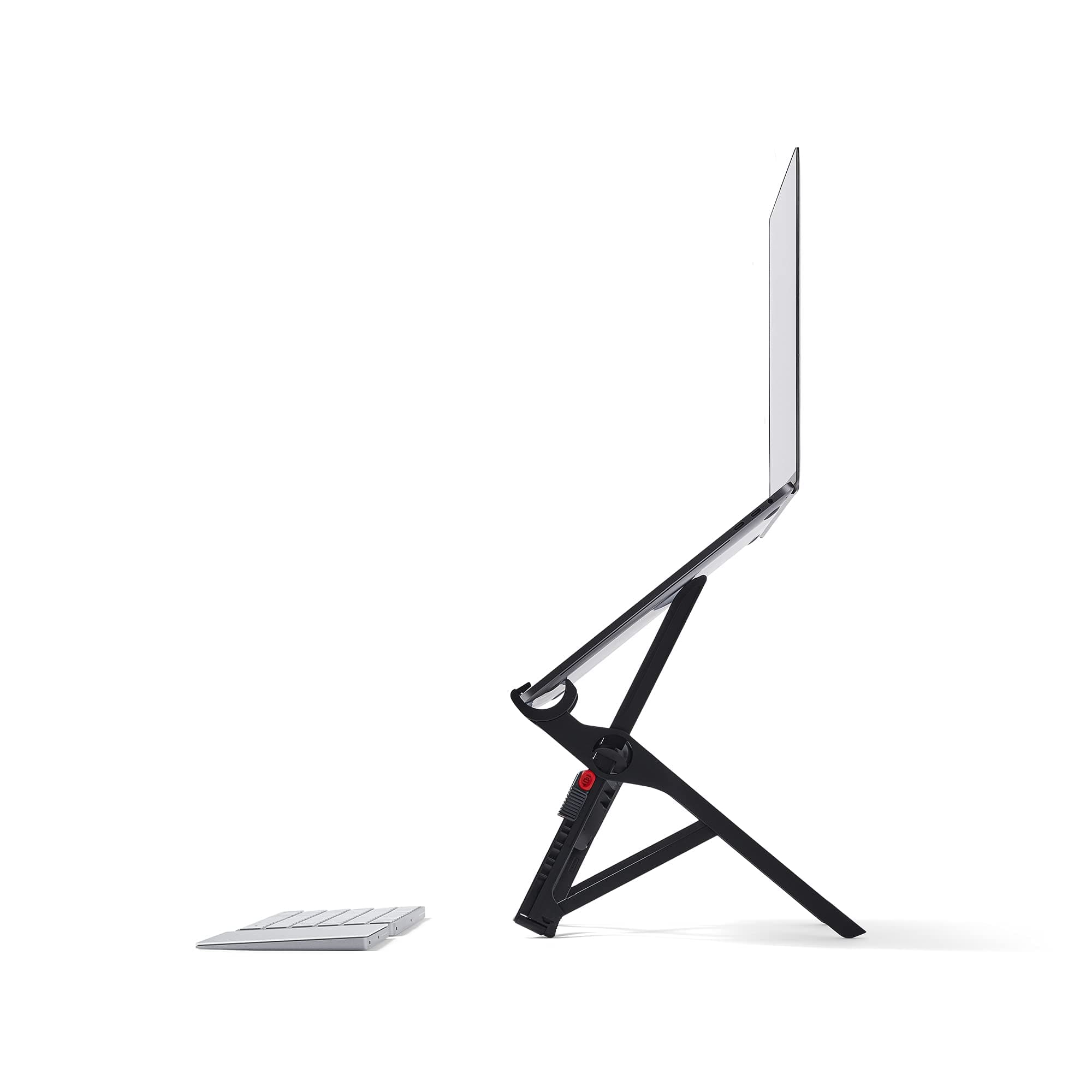 Roost V3 - Ultra Portable and Adjustable Laptop Stand - Eye‑Level Anywhere - 6.5 to 12.5 inch Screen Lift - Patented Rigid Folding Structure and Self-Adjustings Laptop Grips (for 12" to 18" laptops) V3 Black