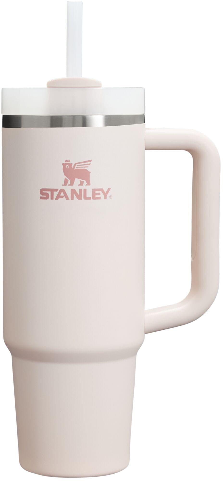 STANLEY Quencher H2.0 Tumbler with Handle and Straw 30 oz | Flowstate 3-Position Lid | Cup Holder Compatible for Travel | Insulated Stainless Steel Cup | BPA-Free | Rose Quartz 2.0 30 Ounces Rose Quartz 2.0