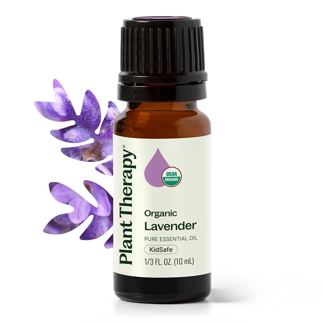 Plant Therapy Organic Lavender Essential Oil 100% Pure, USDA Certified Organic, Undiluted, Natural Aromatherapy, Therapeutic Grade 10 mL (1/3 oz) 0.33 Fl Oz (Pack of 1)