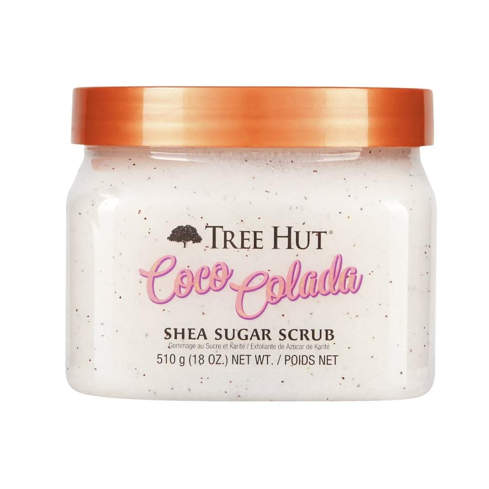 Tree Hut Coco Colada Shea Sugar Scrub, 18 oz, Ultra Hydrating and Exfoliating Scrub for Nourishing Essential Body Care