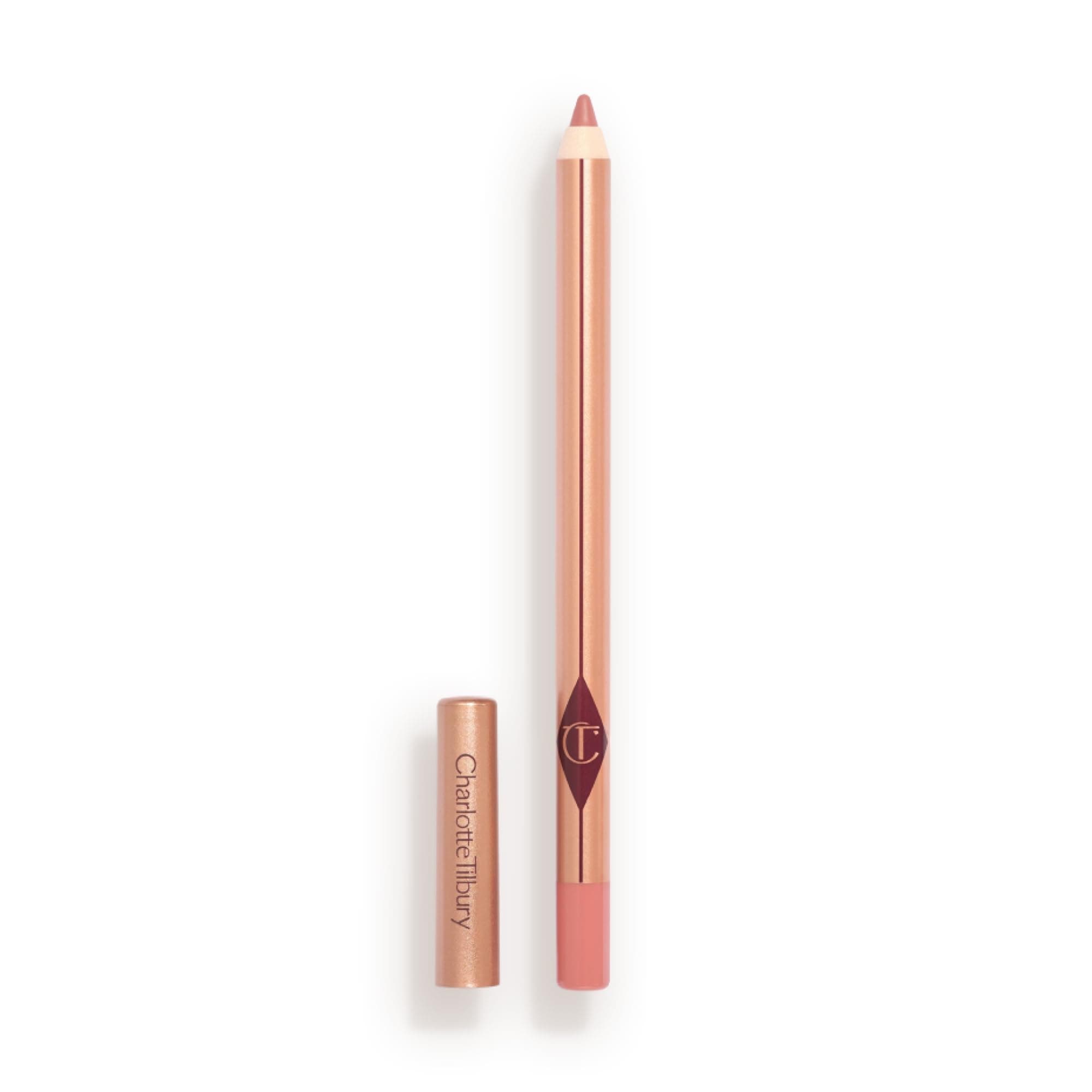Charlotte Tilbury Lip Cheat Lip Liner Pencil - Gives Lips a Fuller-Looking, Defined Pout - Enriched with Jojoba Oil & Hyaluronic Acid - Waterproof, Smudge-Proof & Transfer-Proof Pillow Talk Fair - cool-toned pink