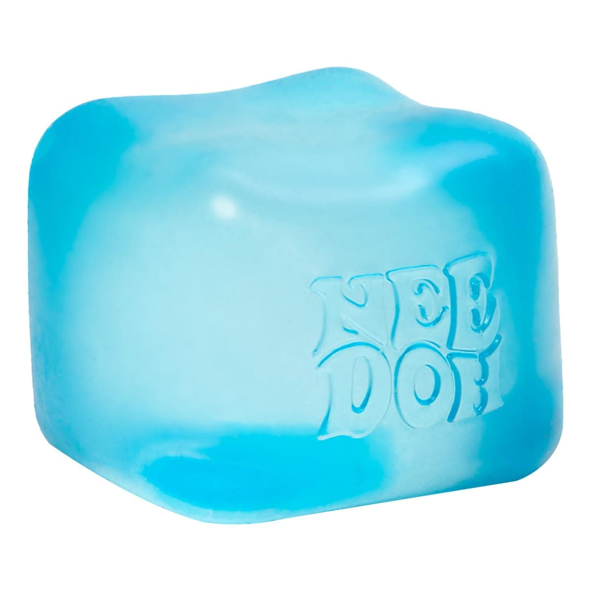 Schylling NeeDoh Nice Cube -Sensory Squeeze Toy with Super Solid Squish - 2.25" Cube Blue