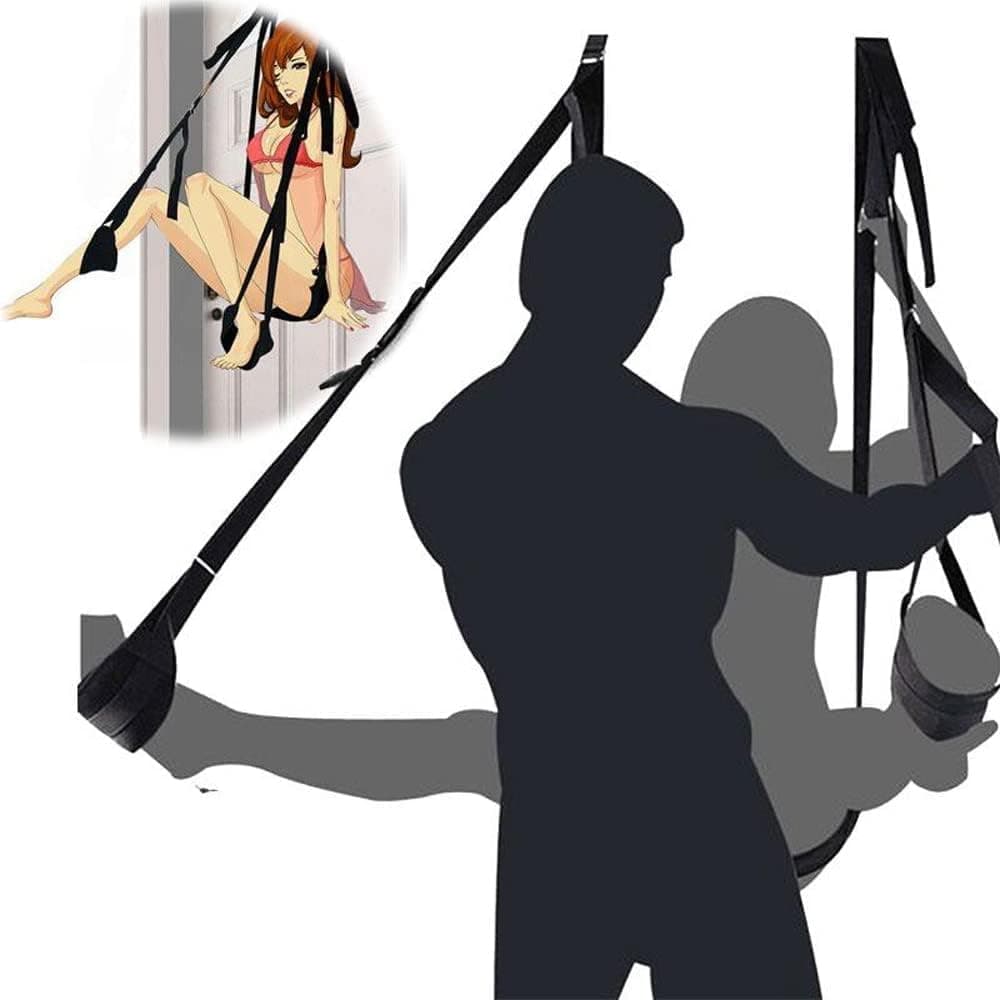 Door Sex Swing with Seat - Sexy Bondage Love Slings for Adult Couples, 300LB Heavy Duty Door Mount Sex Slingshot Swing for Adults, Sex Furniture for Bedroom Kinky Play Sexy Toys for Women Sweater B5