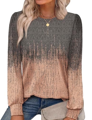 Alaroo Long Sleeve Shirts Boho Clothes Winter Clothing for Women Tunic Tops Fall Fashion Outfits 2025 Print 8 XL