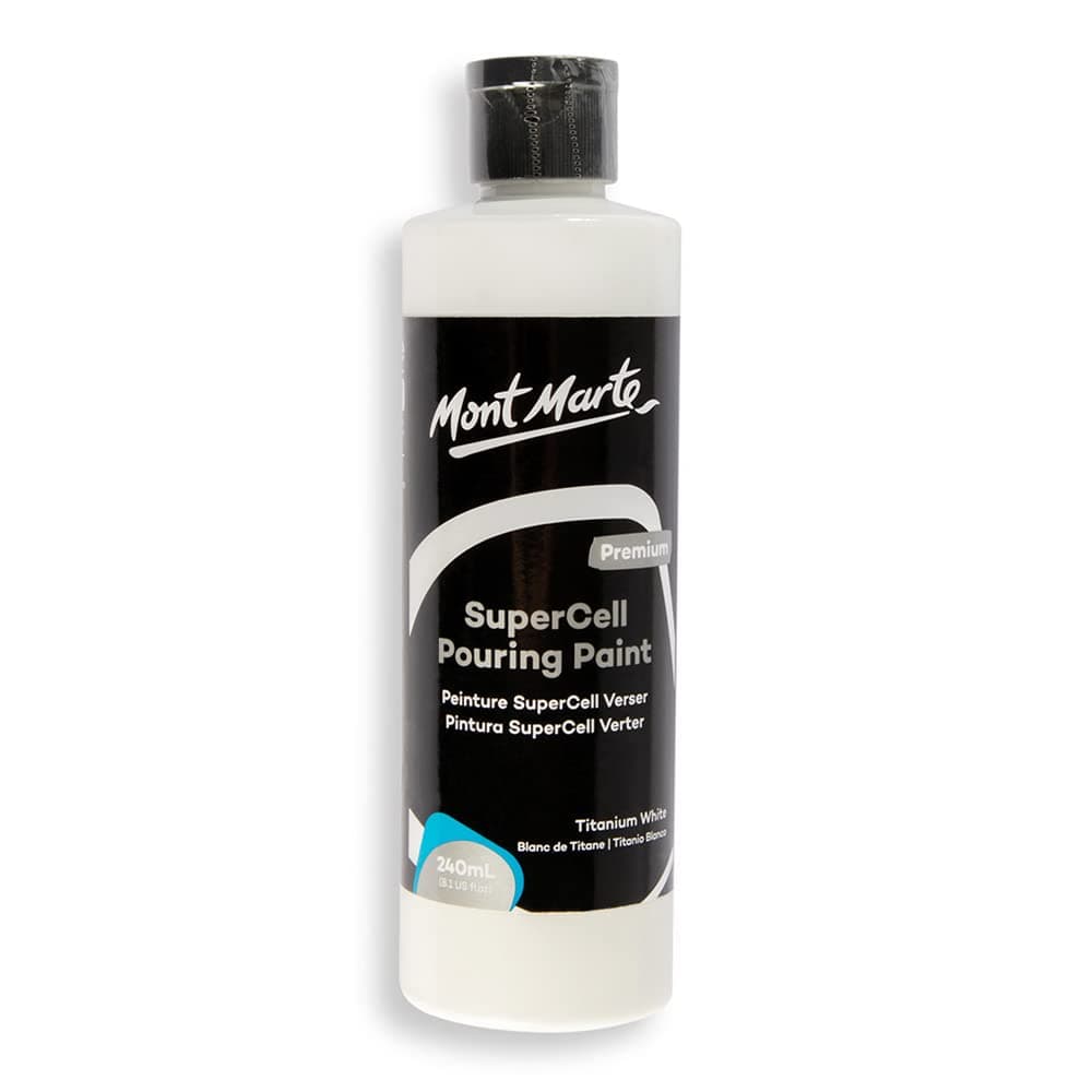 Mont Marte SuperCell Pouring Paint 240ml - White
