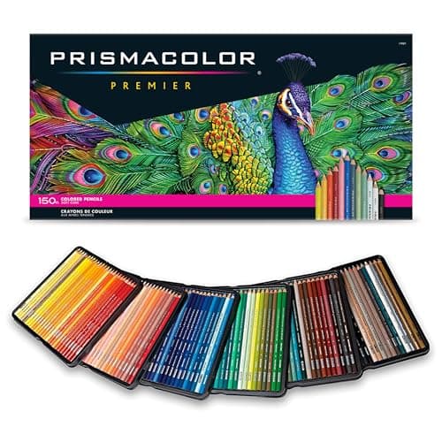 Prismacolor Premier Colored Pencils, Soft Core, 150 Count - Ultra-Smooth, Durable, Vibrant Colors