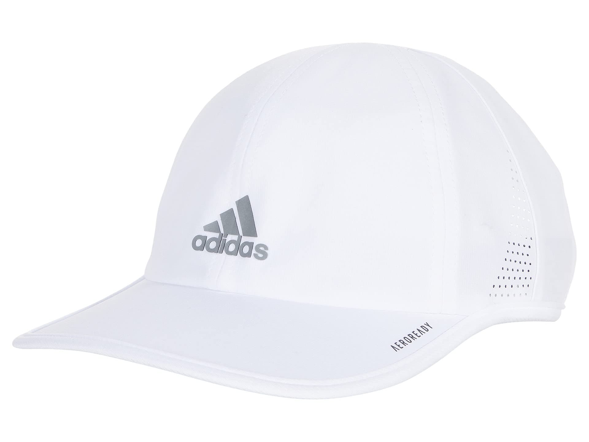 Adidas Unisex-Adult Superlite Hat – Lightweight Athletic Running Cap for Workouts One Size White/Silver Reflective/2.0