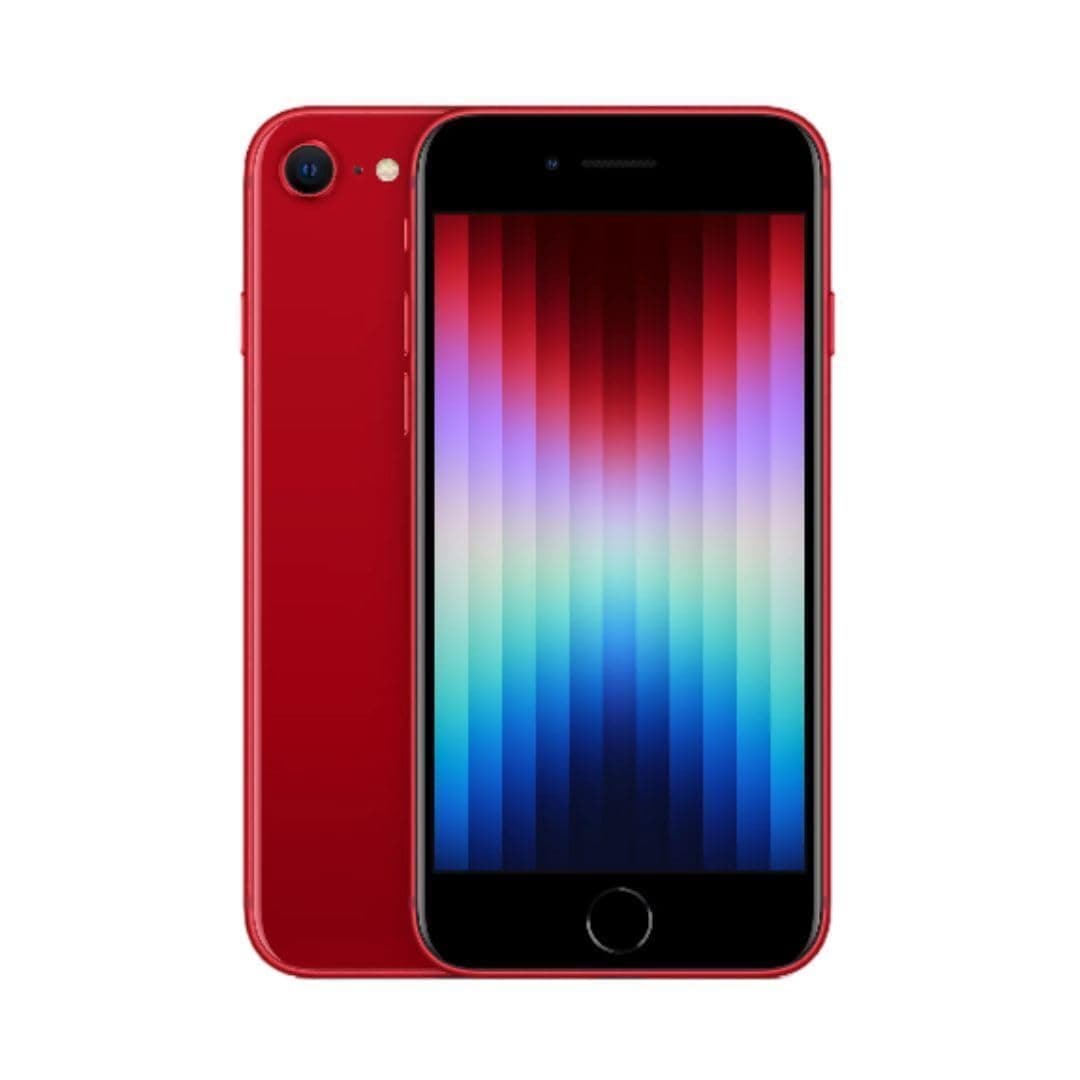 Apple iPhone SE 3rd Gen, 64GB, RED - Unlocked (Renewed Premium) Unlocked RED 64GB