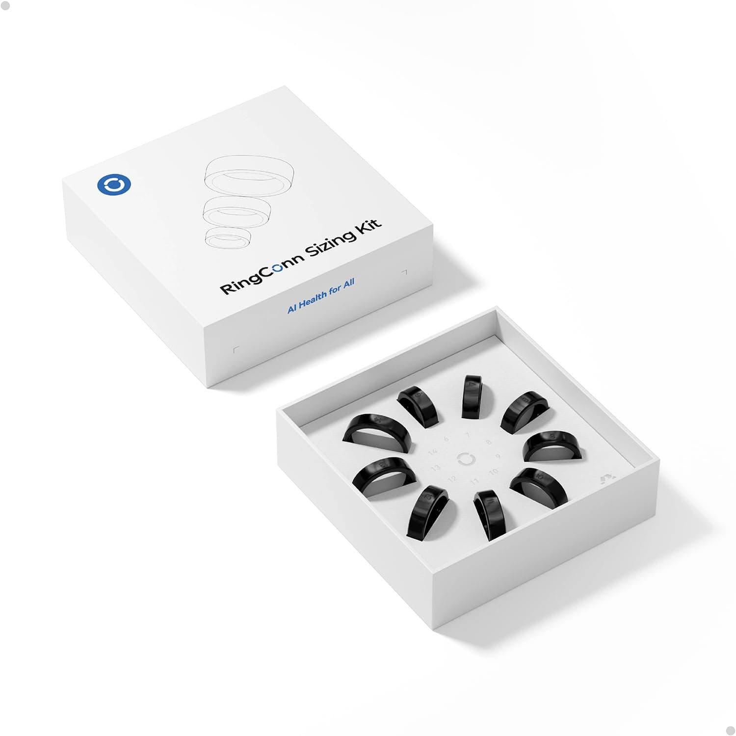 RingConn Sizing Kit - Size First Before You Buy - Choose from 9 Sizes - Sizes 6 to 14 - Find The Perfect Ring Size Smart Ring Size - Only Compatible Smart Ring Sizing Kit 6-14