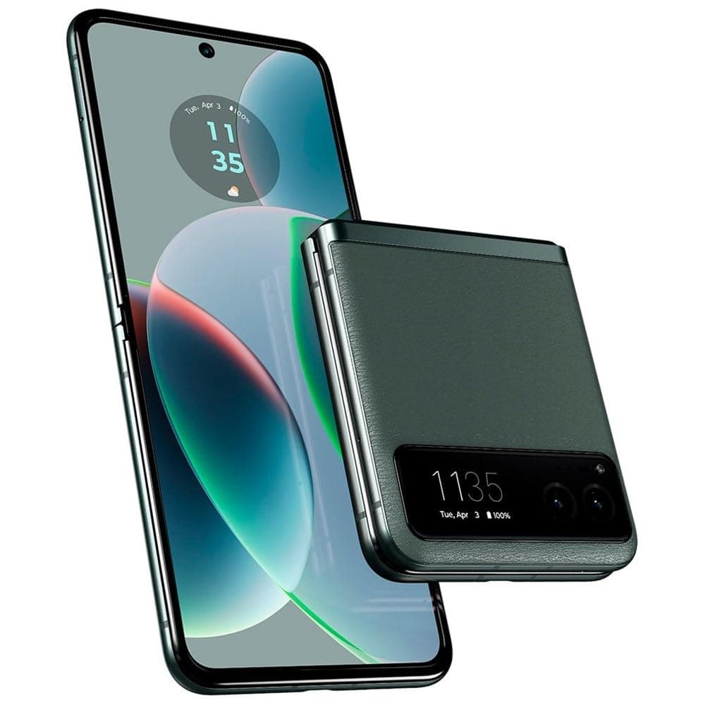 Motorola Moto Razr 40 5G 2023 (128GB, 8GB) 6.9" Foldable AMOLED, Snapdragon 7 Gen 1, Android 13 (T-Mobile Unlocked for Verizon, Metro, Boost, Global 4G) XT2323 (Sage Green) (Renewed)