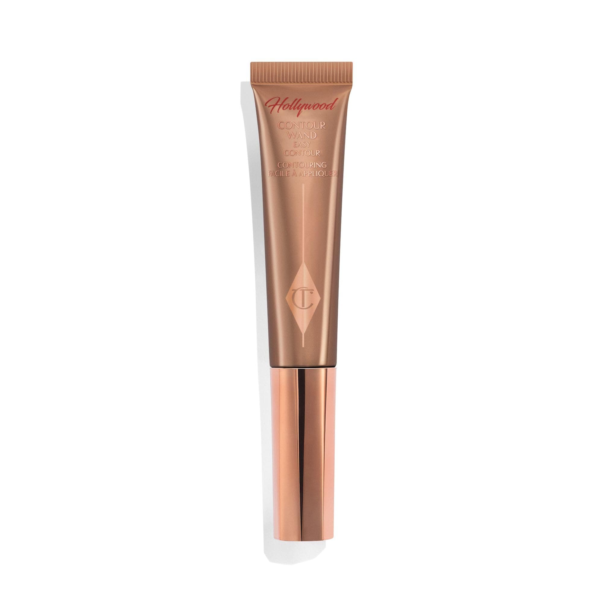 Charlotte Tilbury Hollywood Liquid Contour Wand - Easy-to-Use Contour Stick & Liquid Bronzer for Sculpting & Shaping - Leaves a Natural-Looking Sculpted Finish 02 Fair/Medium - fair-medium with cool neutral undertones