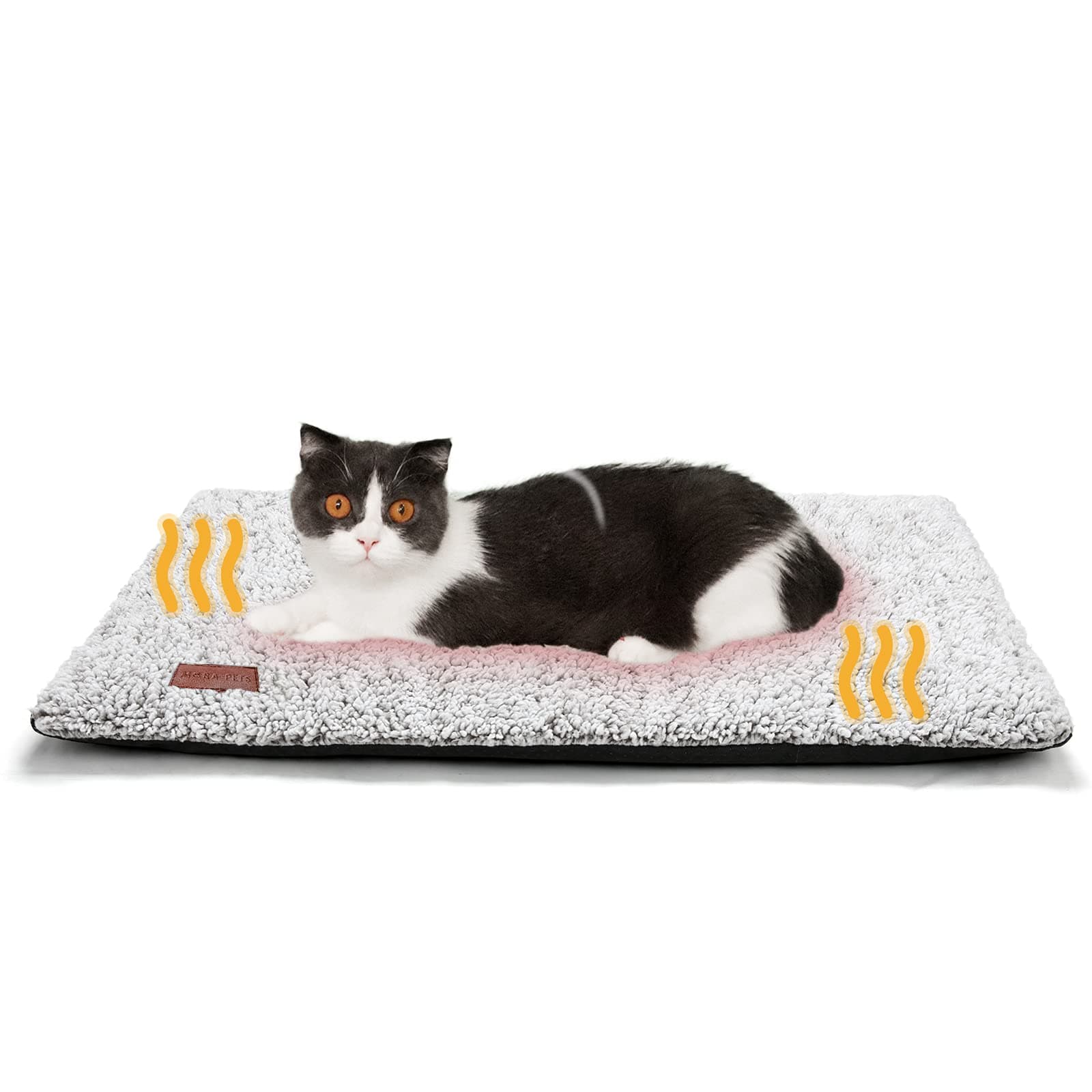Self Warming Cat Bed Self Heating Cat Dog Mat 24 x 18 inch Extra Warm Thermal Pet Pad for Indoor Outdoor Pets with Removable Cover Non-Slip Bottom Washable Non Electric 24.0"L x 18.0"W x 1.0"Th A-Light Gray