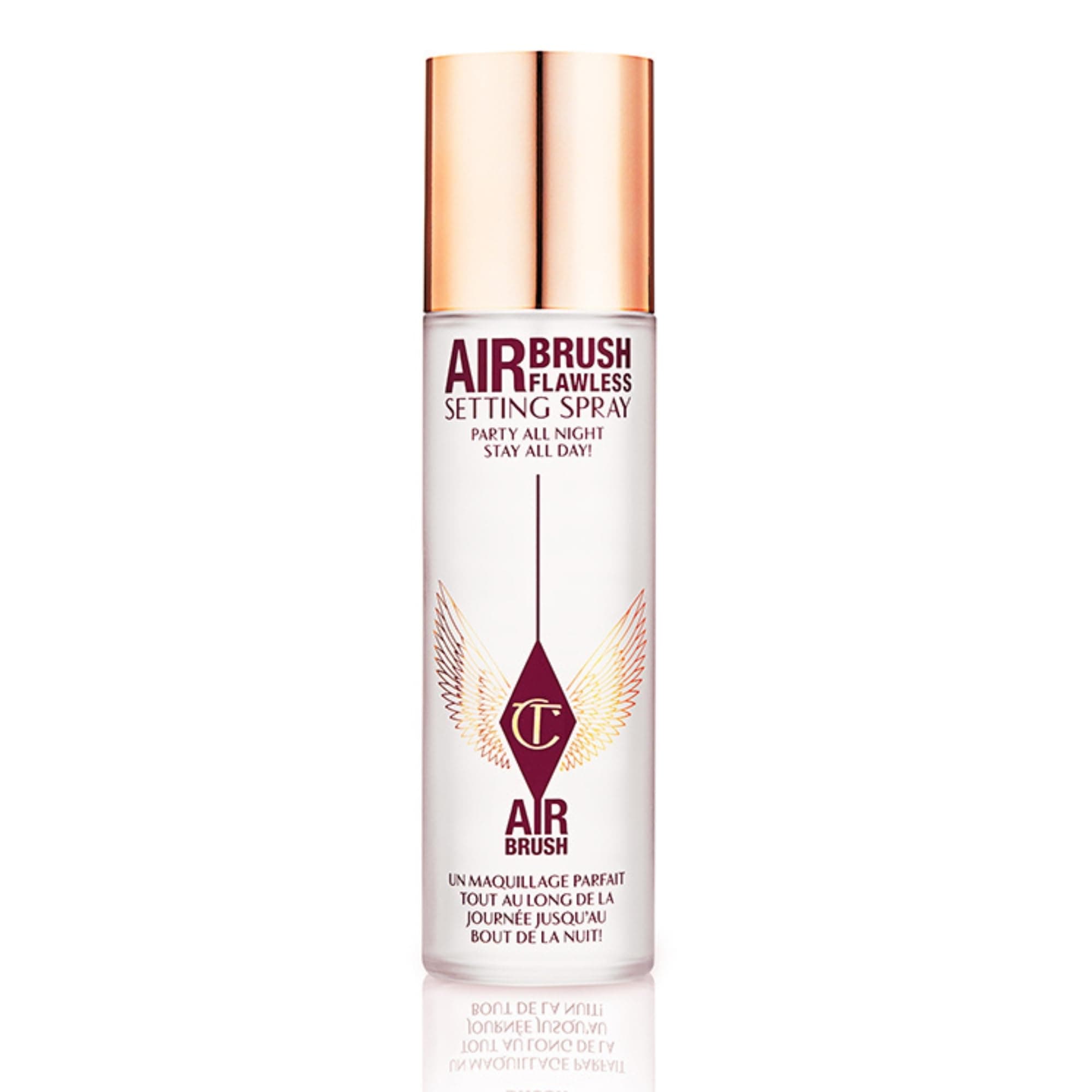 Charlotte Tilbury Airbrush Flawless Setting Spray - Ultra-Fine Hydrating Mist to Prime & Set Face Makeup For Up to 16Hr - Soothes, Blurs Pores & Calms Skin 3.38 Fl Oz (Pack of 1)