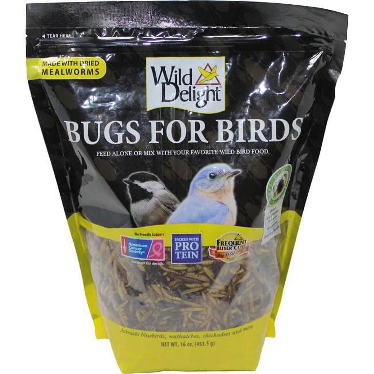 Wild Delight Bugs for Birds - 16oz Bag Bird Food