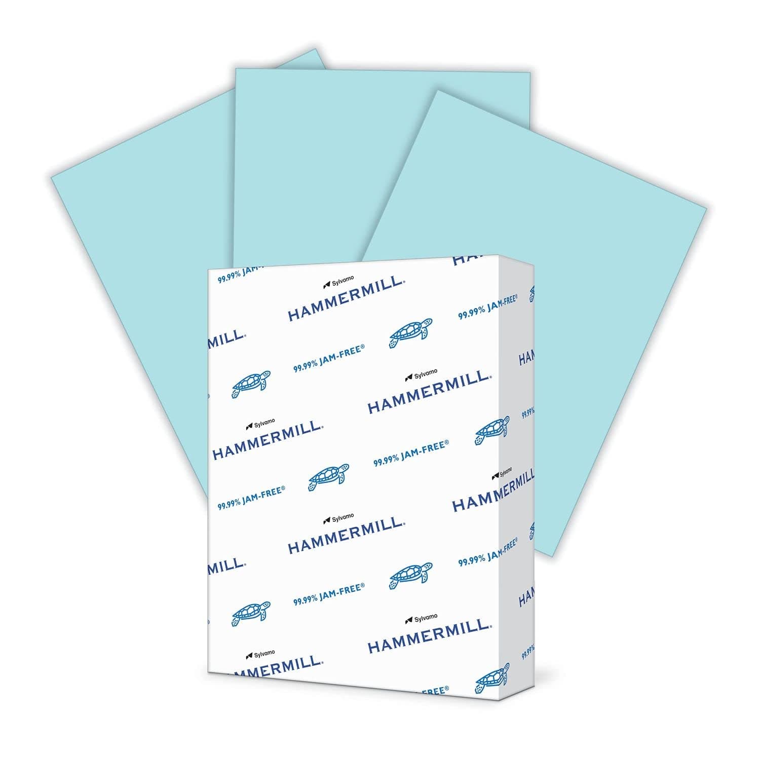Hammermill Colored Paper, 20 lb Blue Printer Paper, 8.5 x 11-1 Ream (500 Sheets) - Made in the USA, Pastel Paper, 103309R Blue 1 Ream | 500 Sheets Letter (8.5x11)