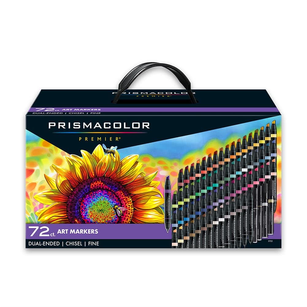 Prismacolor Premier Dual-Ended Art Markers Alcohol Marker Set 72 Count - Assorted Colors Perfect for Adult Coloring Drawing Art Supplies Bible Study Supplies