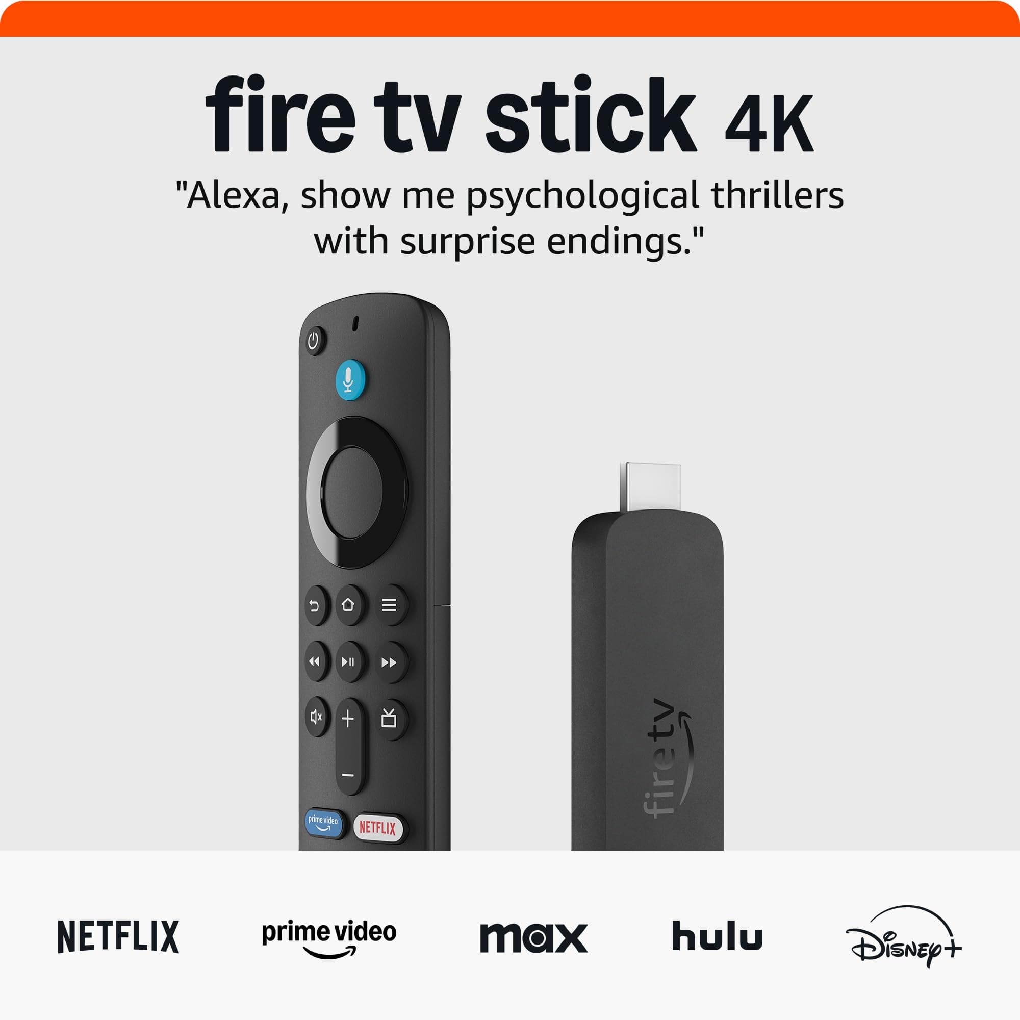 Amazon Fire TV Stick 4K (newest model) with AI-powered Fire TV Search, Wi-Fi 6, stream over 1.8 million movies and shows, free & live TV Original Name