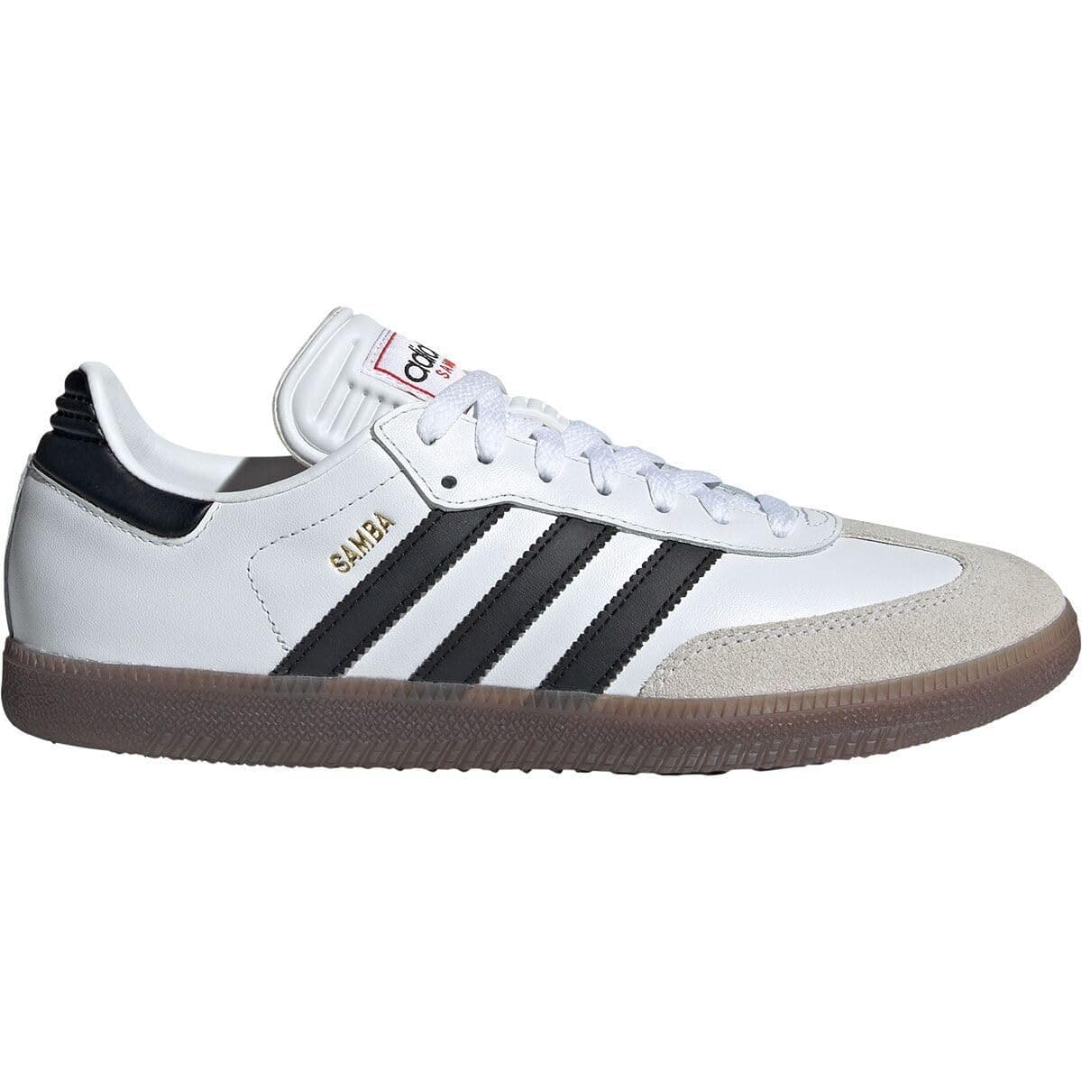 adidas Unisex-Adult Samba Indoor 8.5 Women/7.5 Men White/Black/Vivid Red