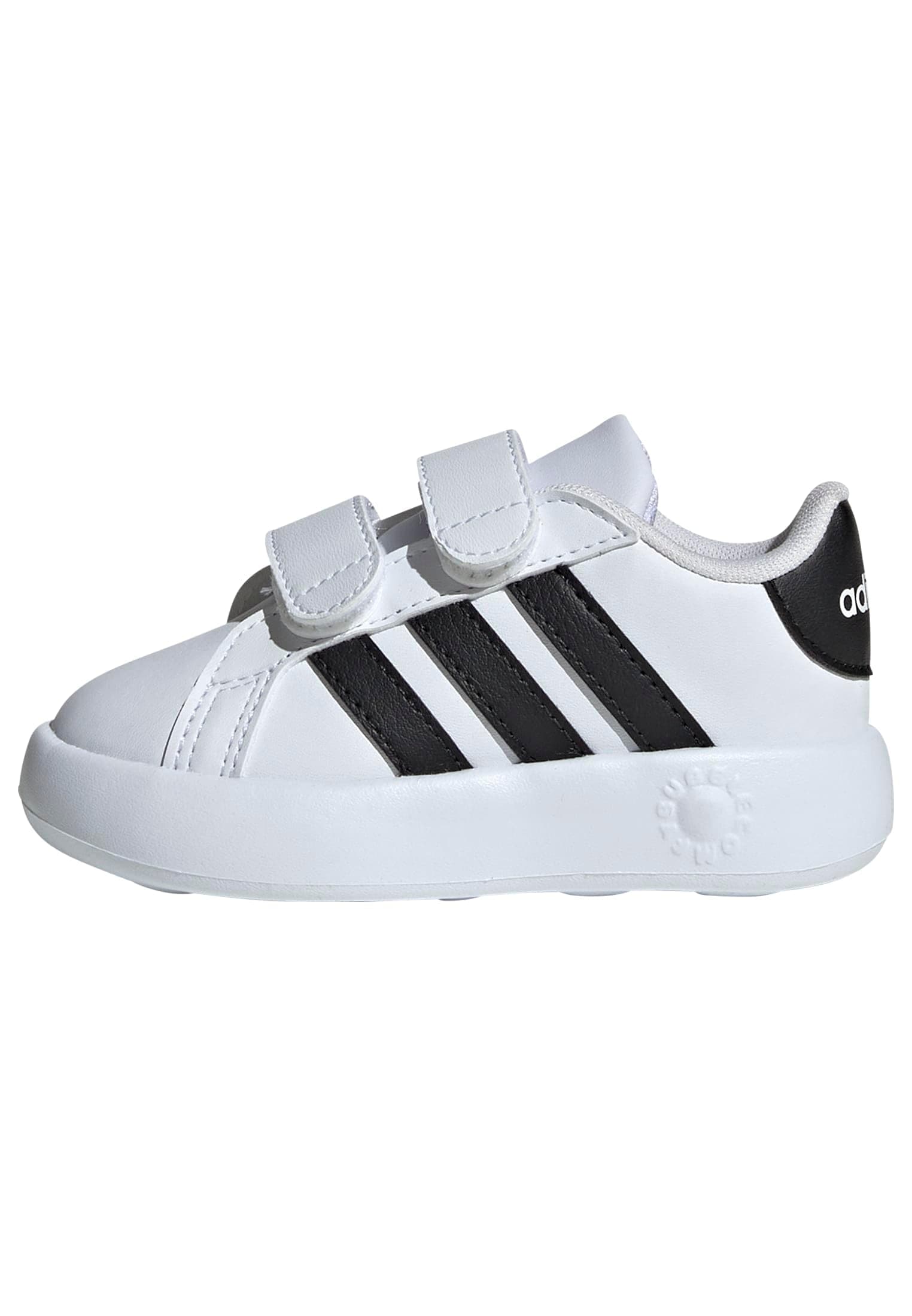 adidas Kids' Grand Court 2.0 Shoes 8 Toddler White/Black/White