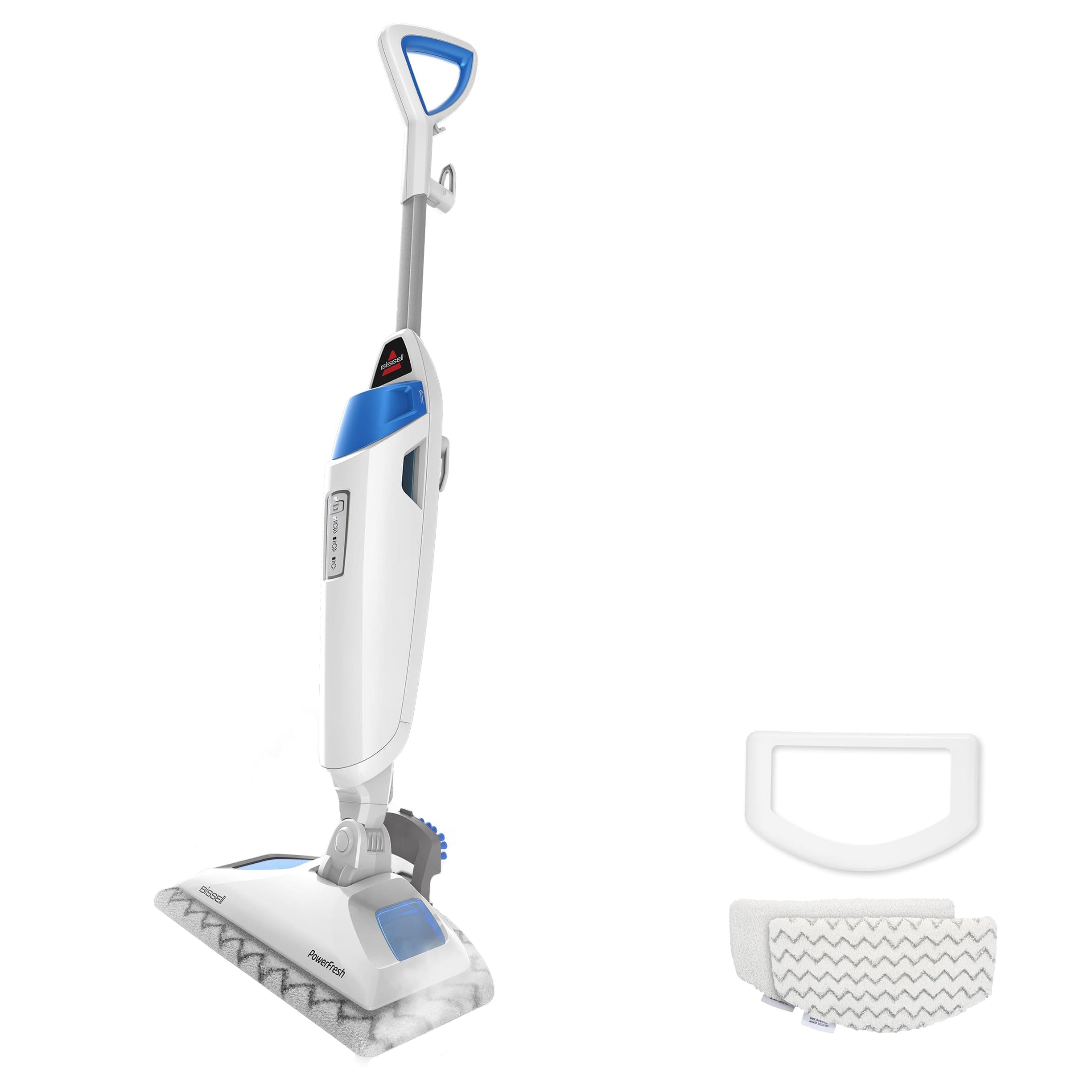 Bissell Power Fresh Steam Mop with Natural Sanitization, Floor Steamer, Tile Cleaner, and Hard Wood Floor Cleaner with Flip-Down Easy Scrubber, 1940A PowerFresh Steam Mop