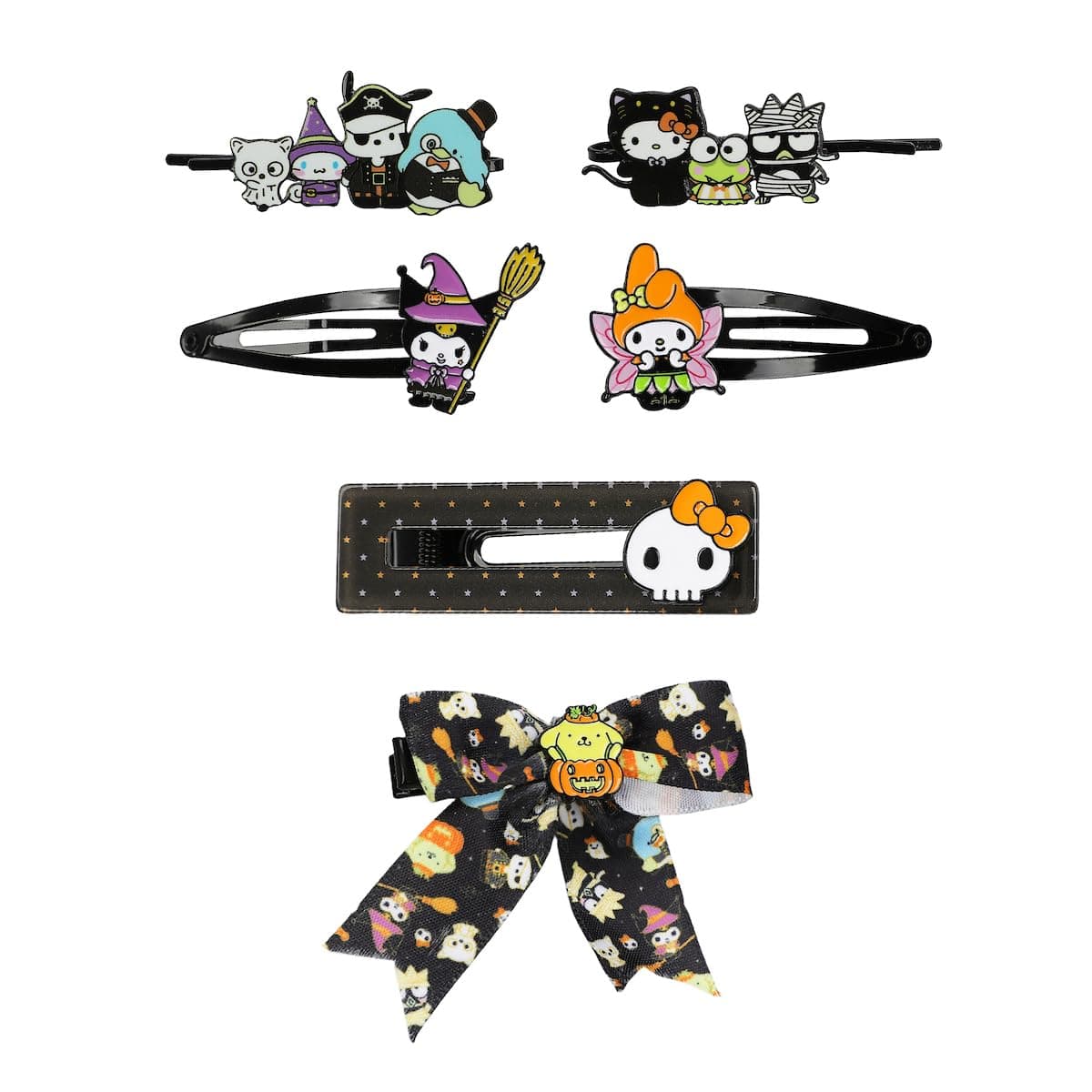 Hello Kitty & Friends Halloween Costumes 6-Piece Hair Clip Set