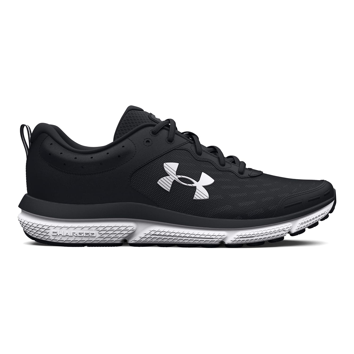 Under Armour Women's Charged Assert 10 Shoes 7.5 (001) Black/Black/White