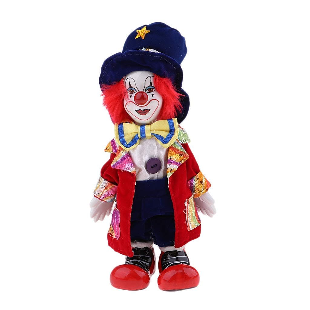 Clown Figure Doll Ornaments Home Table Desk Top Decor Halloween Decoration Gift - #5