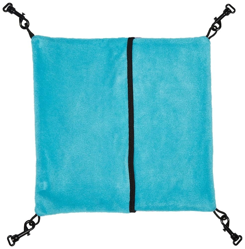 MidWest Homes for Pets Ferret Nation Small Hammock for Ferret Nation & Critter Nation Small Animal Cages | Measures 13L x 12W - Inches 14.0"L x 13.5"W x 0.4"H Purple/Teal