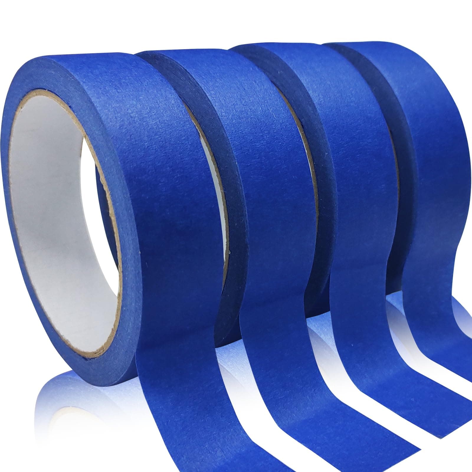 4 Rolls Premium Painters Tape, Blue Tape, Masking Tape, Paint Tape for Multi-Purpose, Painting, Painter's, DIY Crafts Arts (88yd =0.94IN*22yd*4) Decoration Labeling No Residue, Easy Removal 4 Rolls, 0.94IN X 22YD