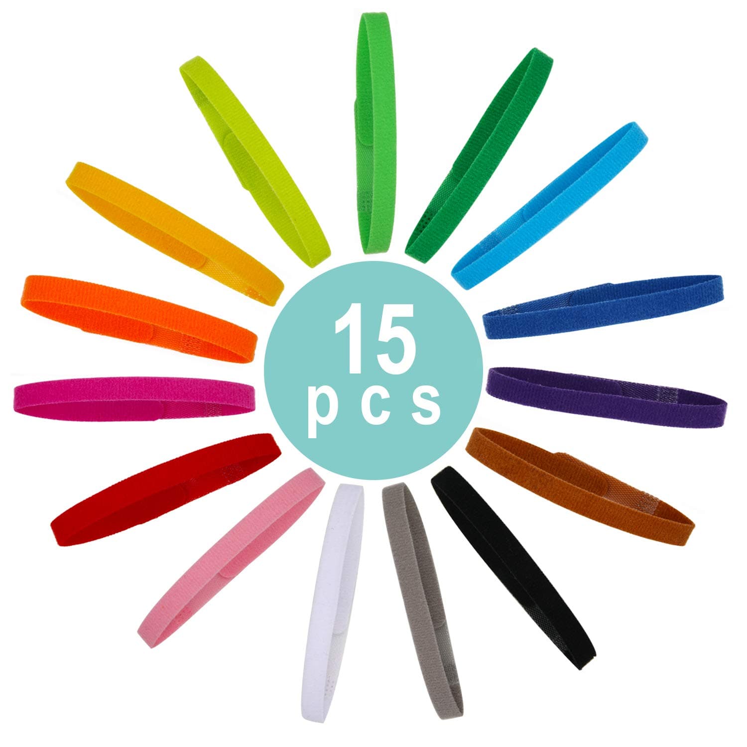 15 Pcs Puppy Whelping Collars Newborn Pet Collars Double-sided Soft Adjustable ID Bands Puppy Id Collars for Newborn Pet Dog Cat 15 Colors 15 Pcs -15 Colors