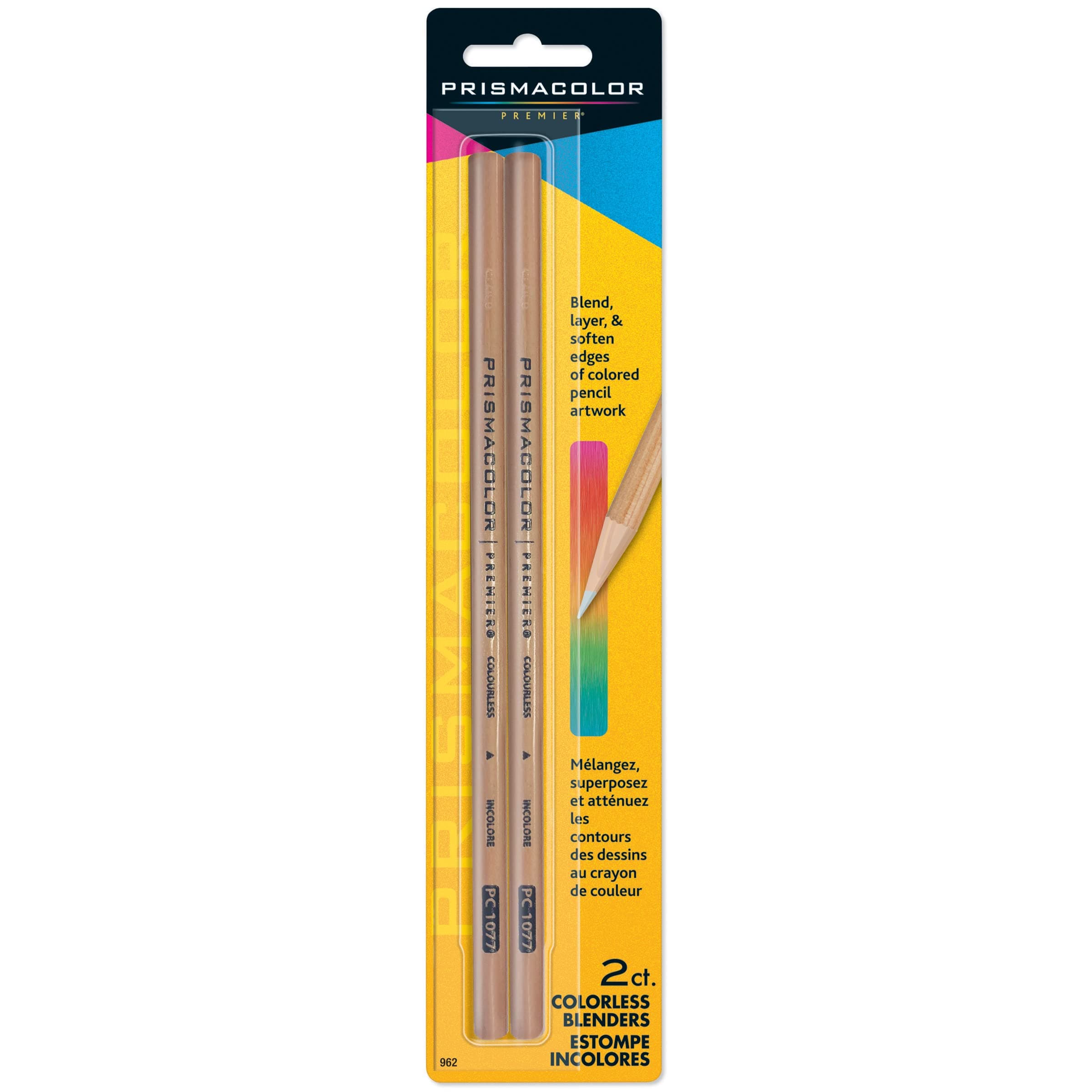 Prismacolor 962 Premier Colorless Blender Pencils, 2-Count 2 Count (Pack of 1)