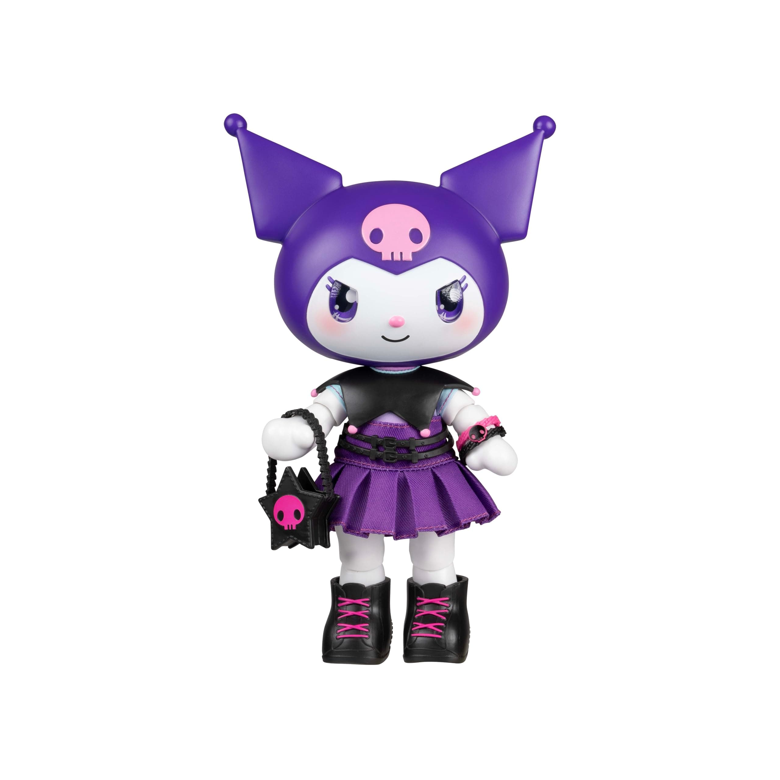 Hello Kitty® and Friends Premier 8-Inch Articulated Figure - Classic Kuromi™ Series 1 Poseable Doll - Officially Licensed Sanrio Product - Ages 6+