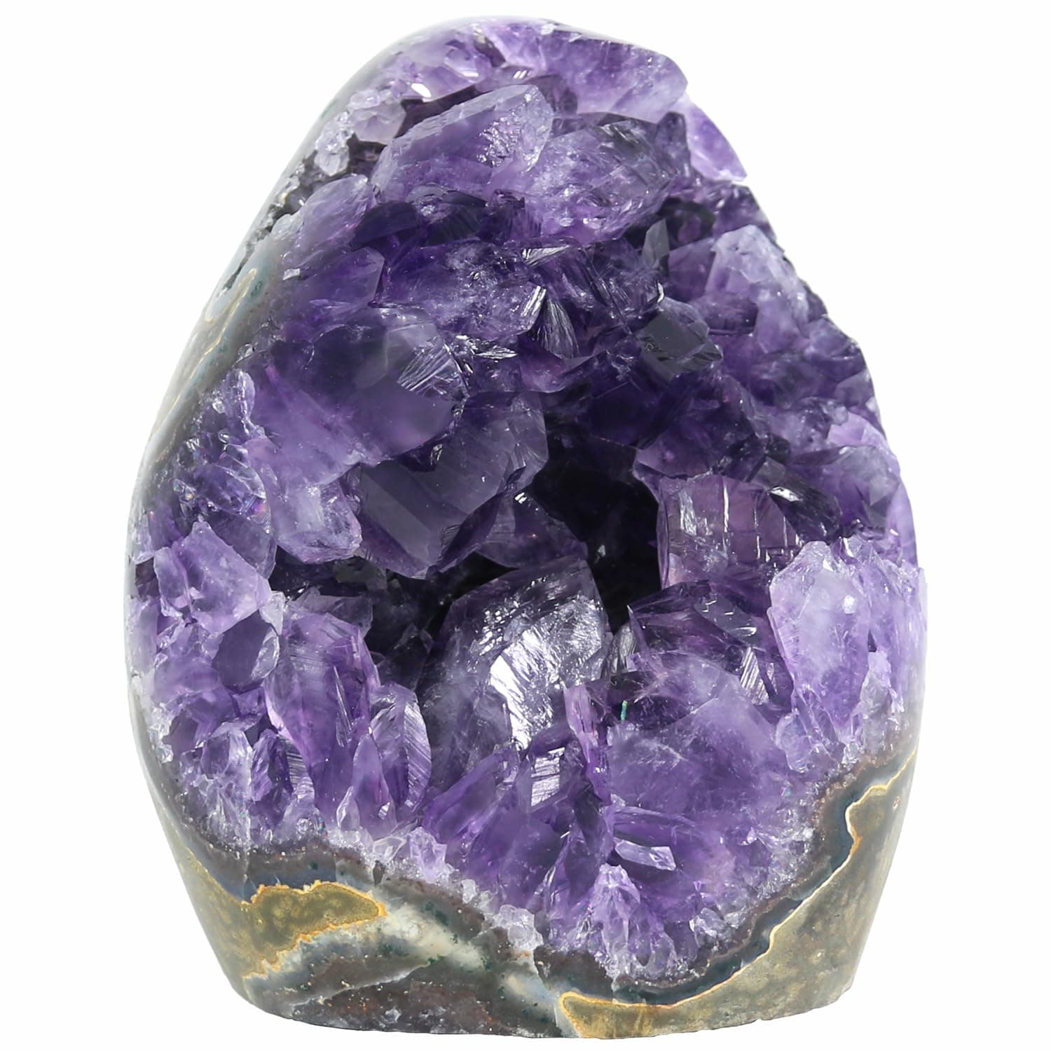 Amethyst Crystal Rock, Real Amethyst Stone, Amathesis Crystal Cluster Geode, Purple Crystals and Healing Stones, Amatista Piedra Natural, Cuarzos Originales De Energia Y Piedras, Columnar(1.1LB) 1.1 Pound