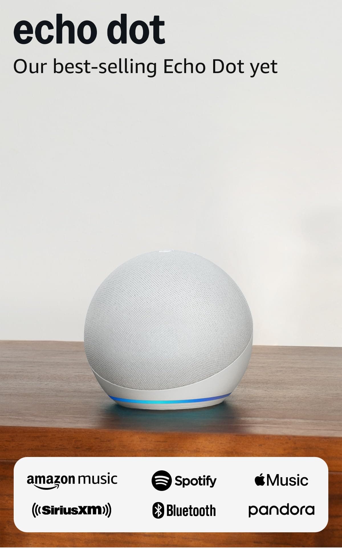 Amazon Echo Dot (newest model) - Vibrant sounding speaker with Alexa+ Early Access, Great for bedrooms, dining rooms and offices, Glacier White Glacier White Device only