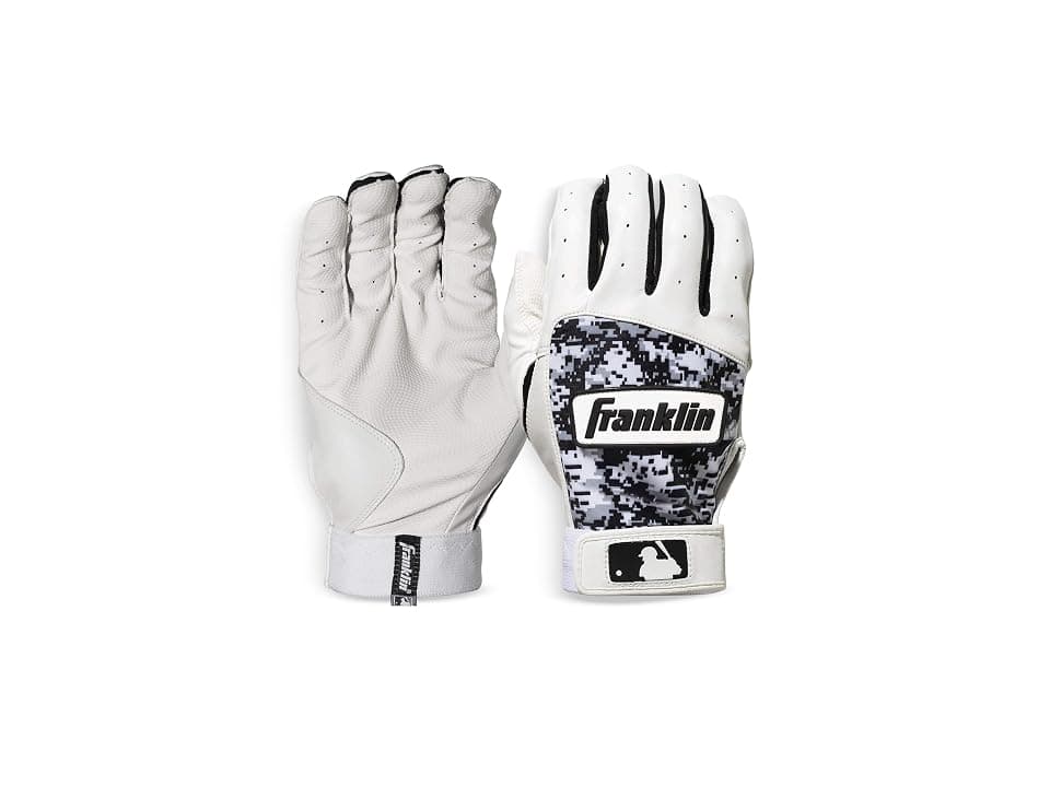 Franklin Sports Digitek(r) Kids Batting Gloves Athletic Sports Equipment Gray/White/Black: Large