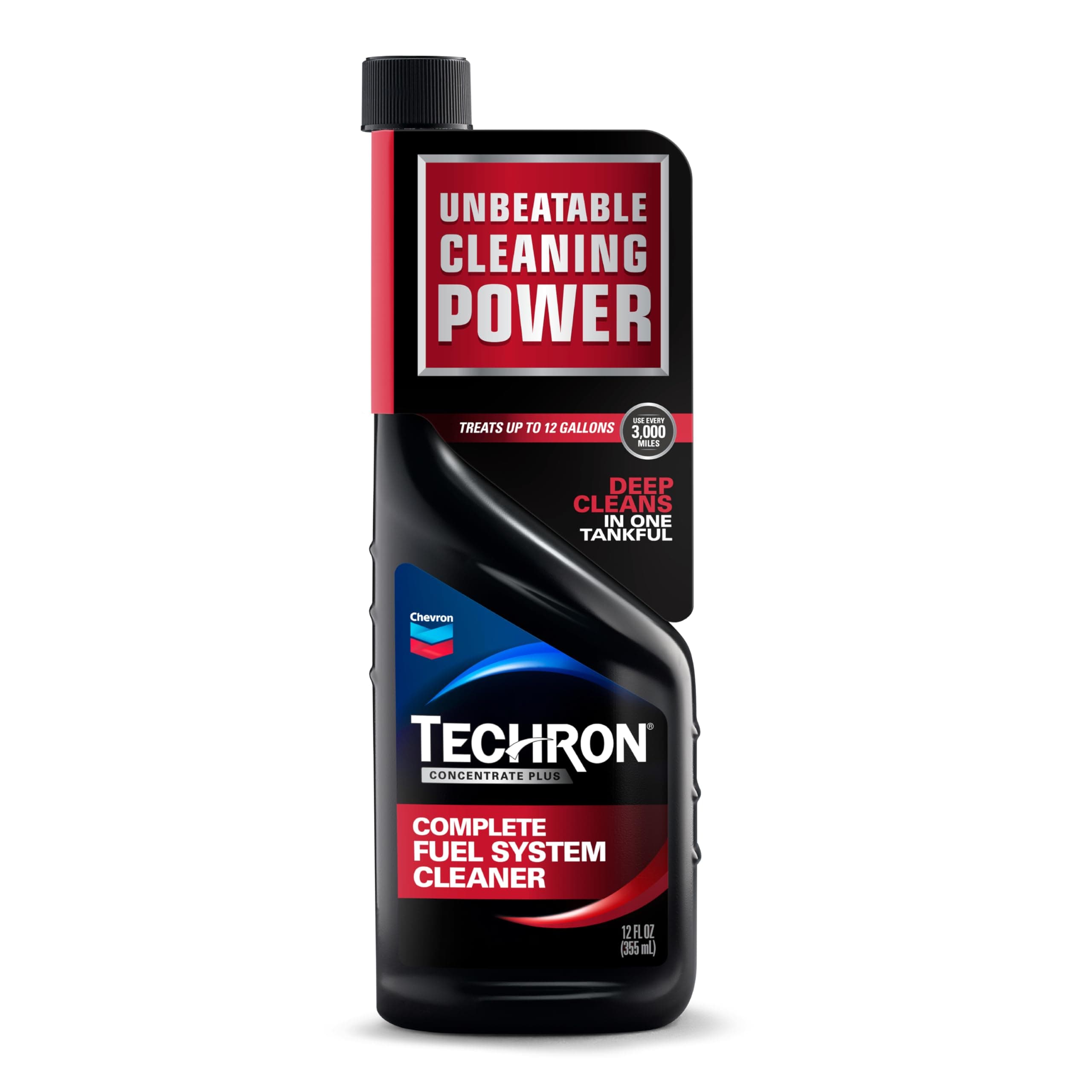 Chevron Techron Concentrate Plus Fuel System Cleaner, 12 oz, Pack of 1 12 Ounce (Pack of 1) 12 oz.