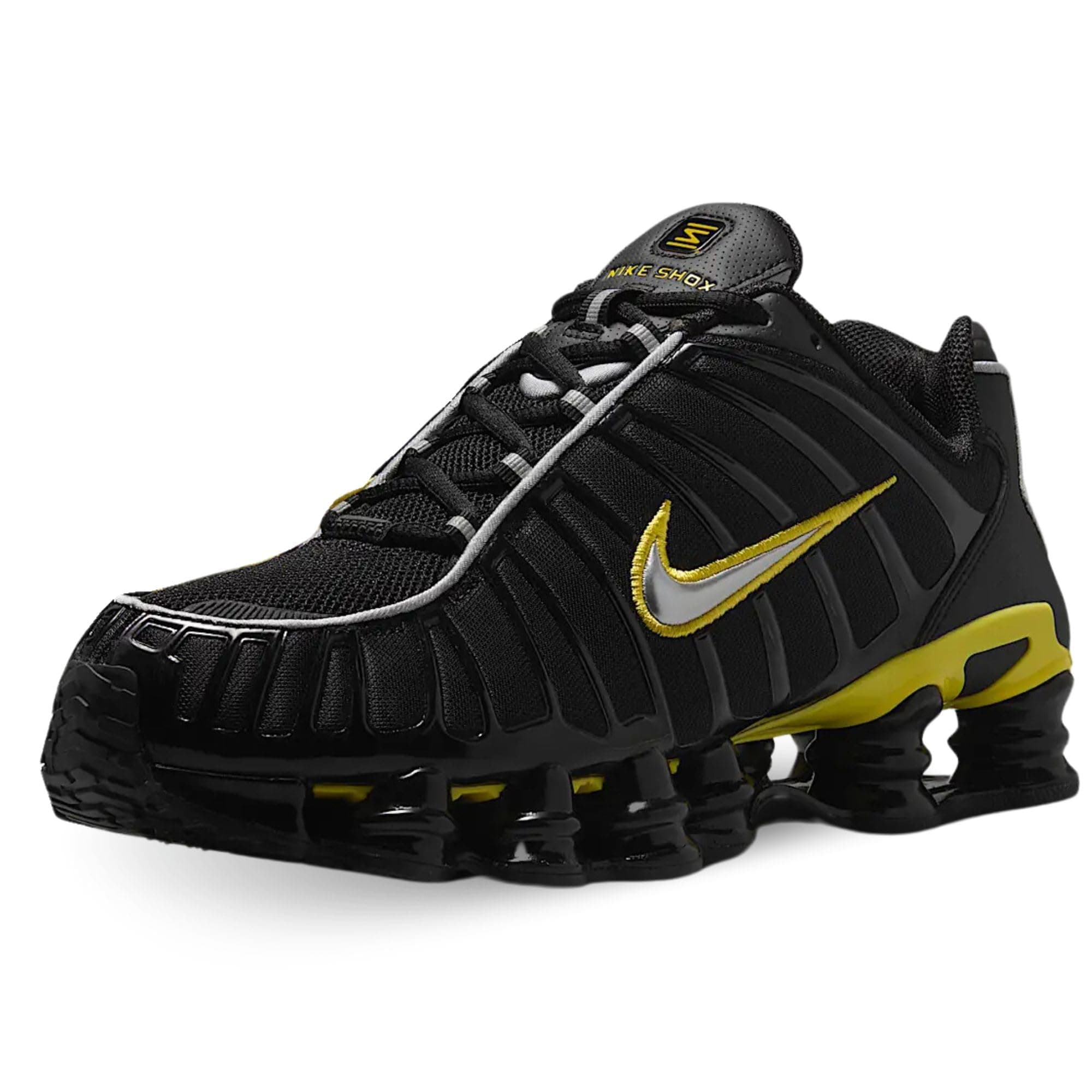 Nike Shox TL Men's Shoes (CN0151-002, Black/Dynamic Yellow/Metallic Silver) 11