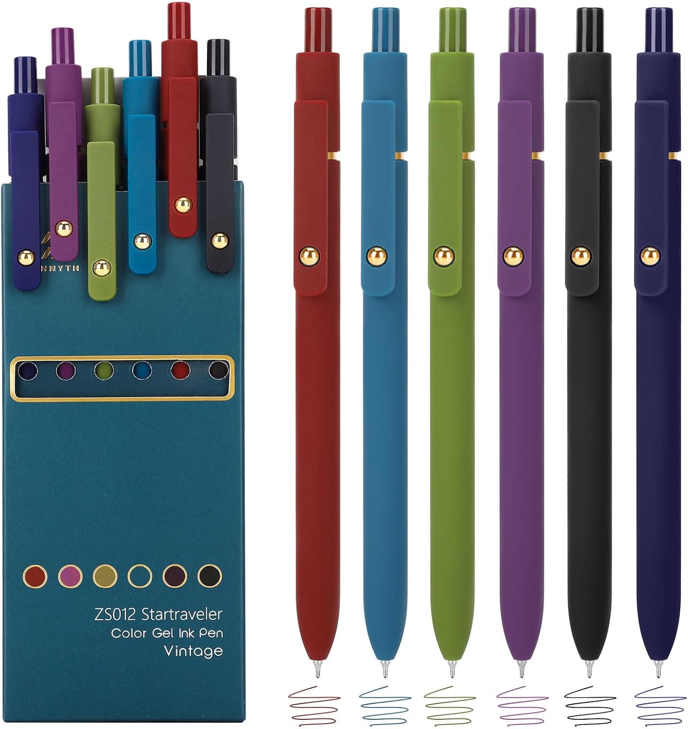 Amazon.com: Ddaowanx Colored Gel Pens,0.5mm Fine Point Smooth Writing Color Ink Pens | Colorful Pens for Journaling and Coloring,Cute School&Office Supplies,Stocking Stuffers for Teens,Gifts for Women(6Pcs) : Office Products