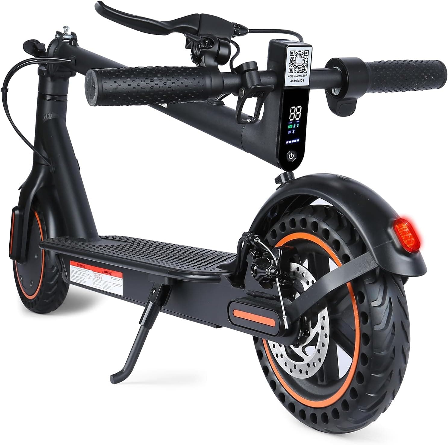 Electric Scooter for Adults, 8.5" Solid Tires, 350/500W Motor, 16/19MPH Max Speed & 12/21 Miles Range, Portable Foldable E-Scooter with Smart APP, Cruise Control, Dual-Brake System(Two Models) 500W/19Mph/19-21Miles