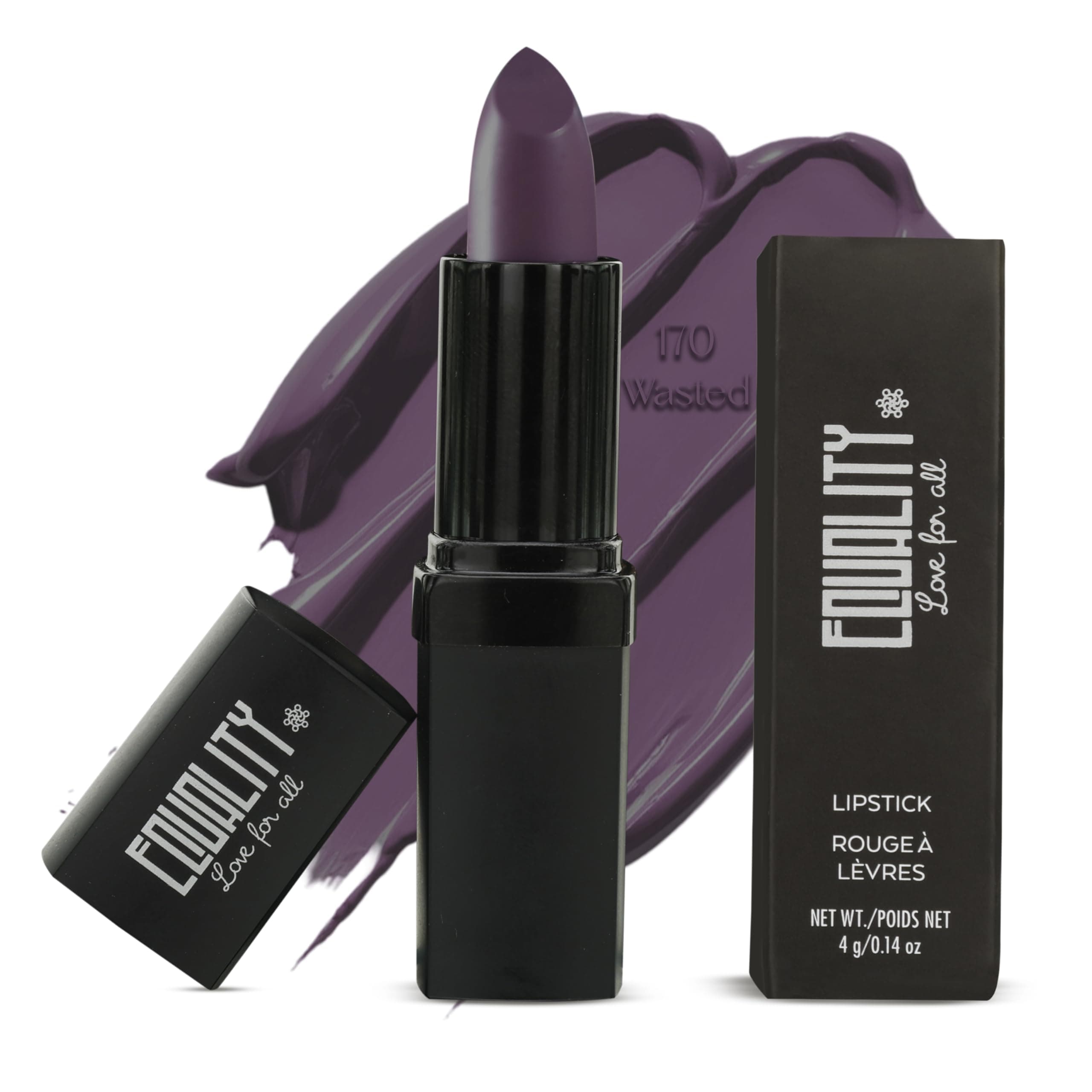 EQUALITY Xtreme Matte Lipstick | Liquid Lipstick Full Coverage, Long‑Lasting Matte & Bold Pigmented Lipstick, Creamy Texture with VitaminE & Antioxidants, Halal Certified | 4g/0.14oz - Wasted